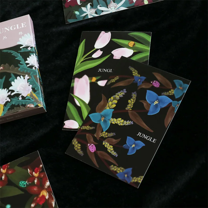 

3 set/1 lot Cartoon forest Greeting Card Postcards Birthday Bussiness Gift Card Set Message Card