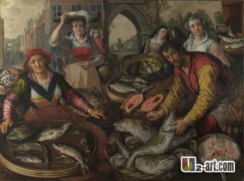 

Canvas Prints (The Four Elements ) by Joachim Beuckelaer chinese printed picture for room Religion-049