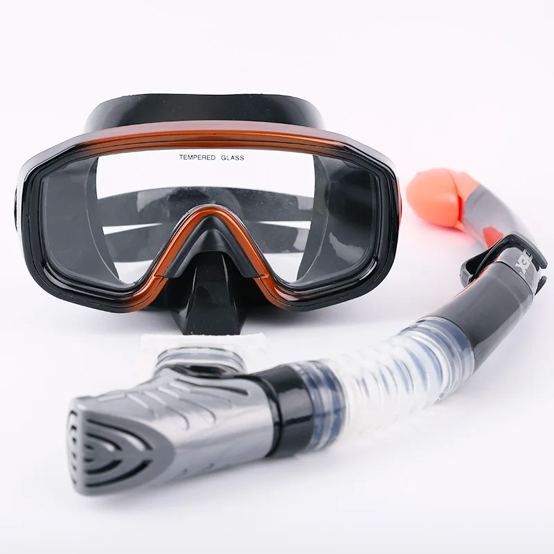 DEX профессиональная маска для подводного плавания подводное плавание анти-туман плавательные очки Glasse Набор Силикон