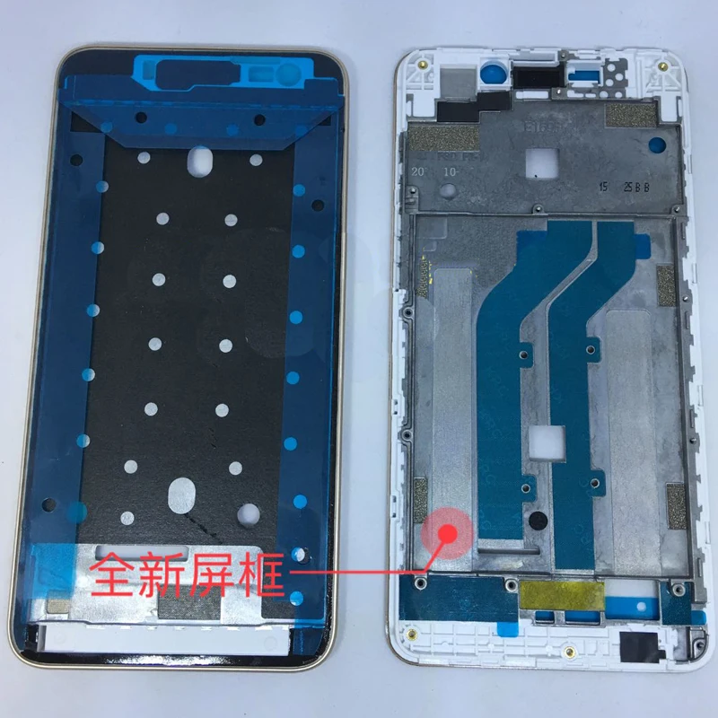 Белая лицевая пластина для ЖК-дисплея рамка Передняя средняя рамка Корпус Батарейная дверь задняя крышка корпус чехол для zte blade x3 d2 T620
