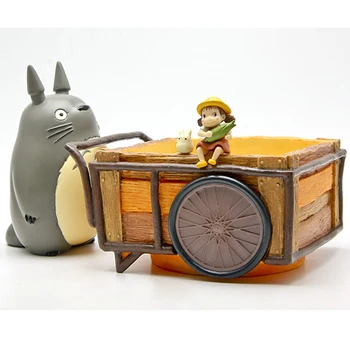 

My Neighbor Totoro Fugure Toy DIY Harvest Season Totoro Mei Resin Action Figure Classic Kids Toys Micro Landscape for Home Decor
