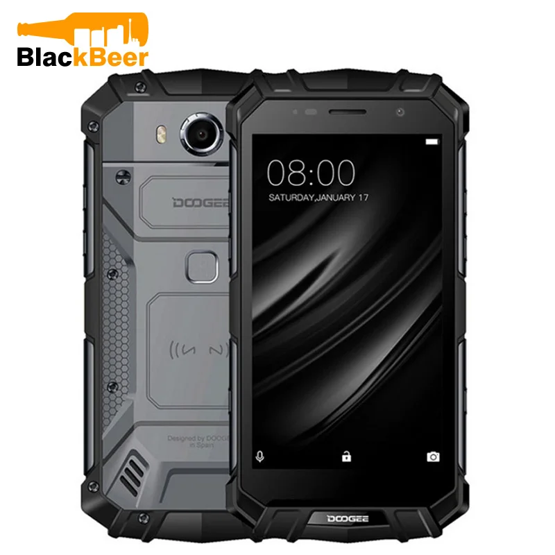  Doogee S60 Lite Mobile Phone IP68 Waterproof Rugged MT6750T Octa Core 4GB+32GB Android 7.0 5.2 Inch