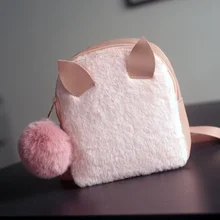 Plush& PU leather cartoon children coin purses wallets small pouches money bags carteira bolsas feminina for kids baby girls