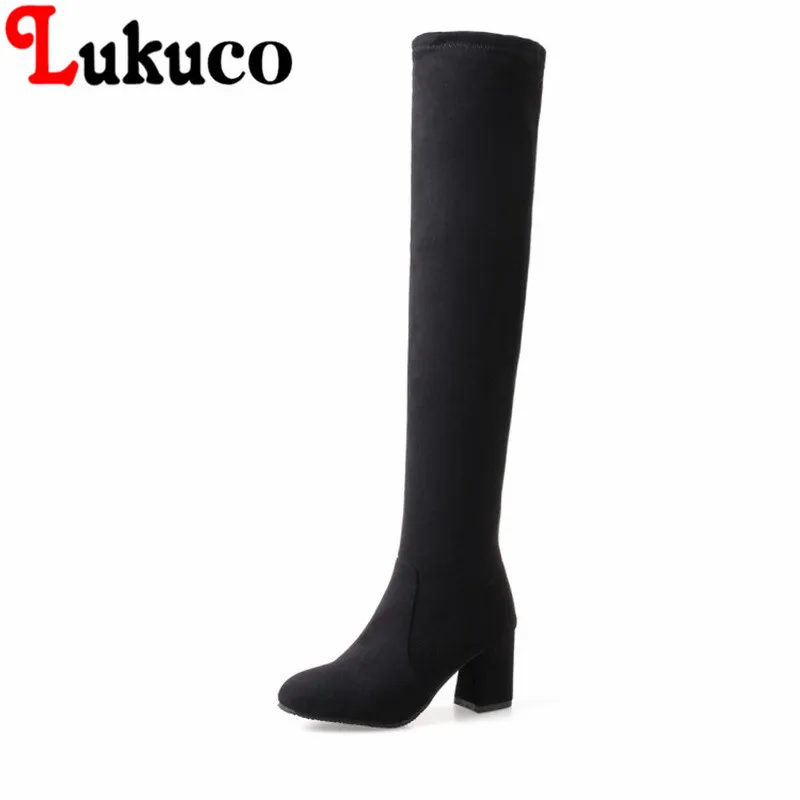 

2018 New fashion style Square Toe lady shoes size to 46 Over-the-Knee Boots high quality low price super bargain women boots