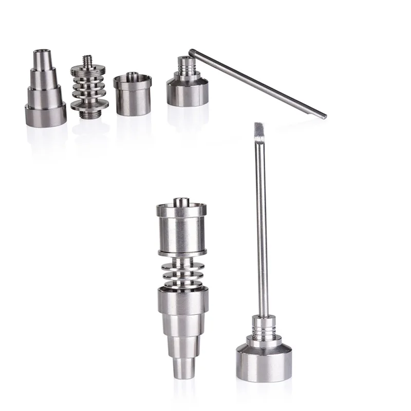 2 кварцевые гвозди с титановыми гвоздями E dab Enail Kit 10 мм 14 18 Мужские кварцевая