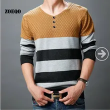 ZOEQO популярный модный хлопковый свитер и пуловер для мужчин повседневные бренды джемпер свитер мужской вязаный свитер NO 0415
