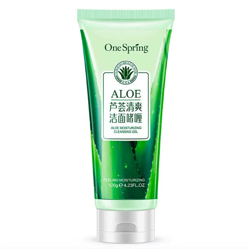 Aloe Vera Facial Cleanser Natural Facial Exfoliator Exfoliating Whitening Brightening Peeling