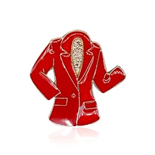 

Unique Jewelry Red Suit Style Lapel Pins for Mary Kay Ladies Wholesale 6PCS/LOT FREE SHIPPING