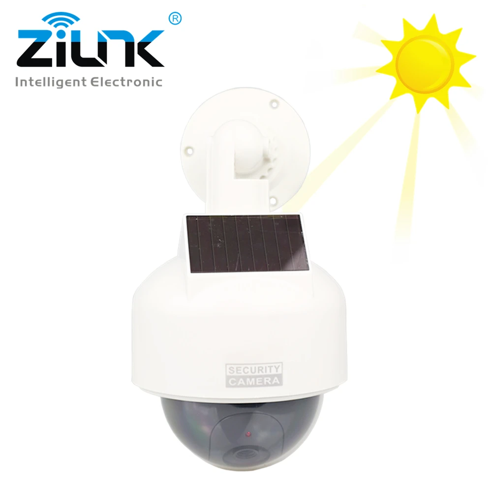 

Newest Solar Power Fake Camera Dummy Outdoor Indoor Dome Waterproof Simulate Security Camera Led Light CCTV Surveillance Camera