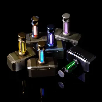 

1PC Titanium Alloy Hammer Man Knife Bead Lanyard Pendant Key Chain Car Key Ring Pendant Tritium Gas Light Self-luminous EDC Tool