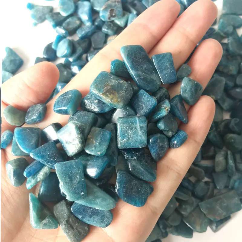 

50g Blue Apatite Stone Natural Polished Gemstone Supplies for Wicca Reiki Energy Crystal Healing Natural stones and minerals