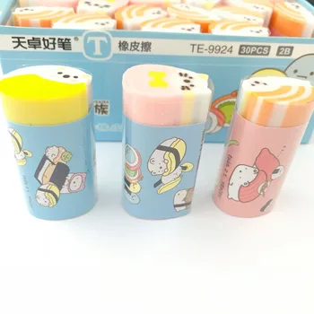 

1PC Kawaii Sushi Food Family Cutable Eraser Rubber Erasers Correction School Office Supply Student Stationery Kid Gift