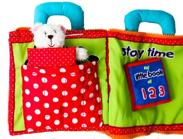Родитель-ребенок взаимодействия медведь одежда книга из ткани о животных перед сном детские игрушки для трехмерного раннее образование
