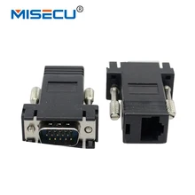 VGA Video Extender Male to LAN CAT5 CAT6 RJ45 Network Cable Female Adapter vga to rj45 adapter
