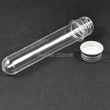 40 мл пустой прозрачный пластиковый намордник пробирка с алюминиевой крышкой, 400 шт/партия