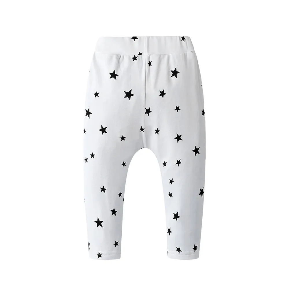 Yeedison Casual Girls Pants Cotton Warm Boys Leggings Spring Autumn Children Harem Pants Stars Print Kids Trousers Child Clothes (5)