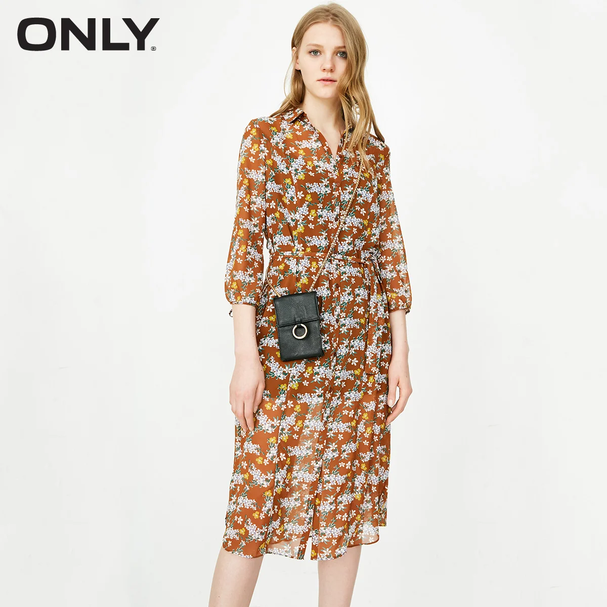 

The new spring and summer ONLY chiffon two-piece dress female | 118105543