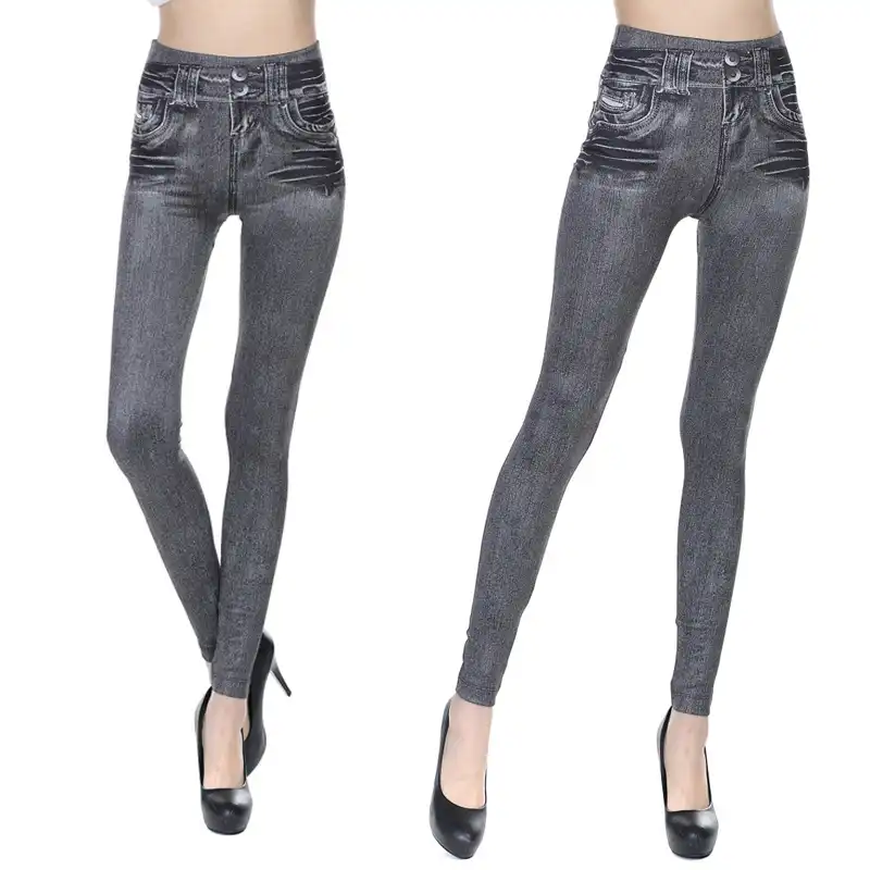 fleece lined denim jeggings