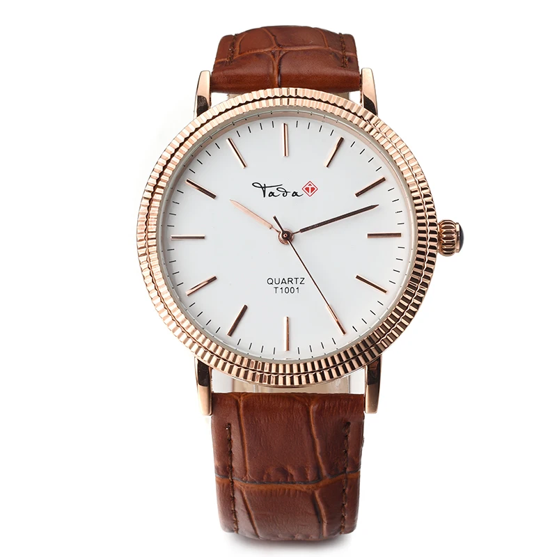 Fashion Women's Watches Sun Round Quartz Wristwatches Simple Casual Leather Watches Student Watches Female Models Sale