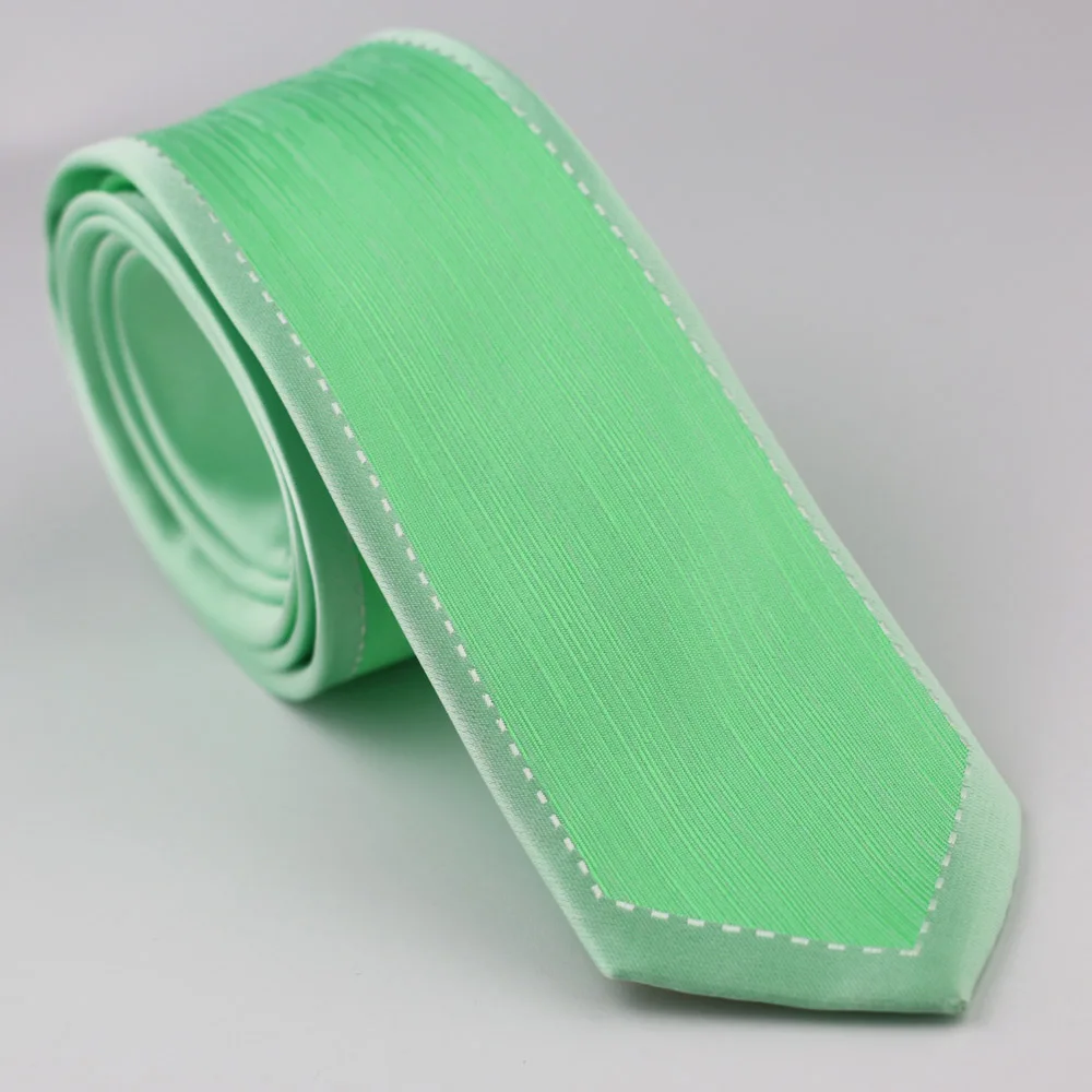 LAMMULIN мужской облегающий галстук Серебряная граница с зеленой микрофиброй полосатый тканый Женский Галстук Свадебный галстук Gravatas Corbata