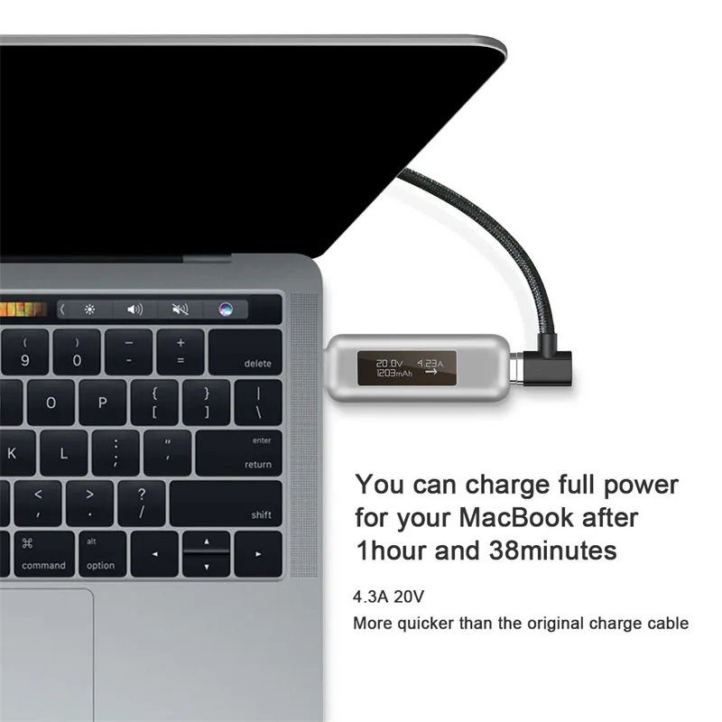86 W магнитное Тип usb C кабель для Macbook Тип C USB-C локоть кабель для зарядного устройства для samsung S8 S9 PD 3,0 Quick Charge кабель с разъемом usb-c