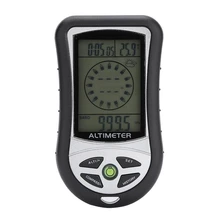 Многофункциональный 8 в 1 Открытый Кемпинг Пеший Туризм цифровой высотомер барометр Погода прогнозный термометр светодиодный Подсветка