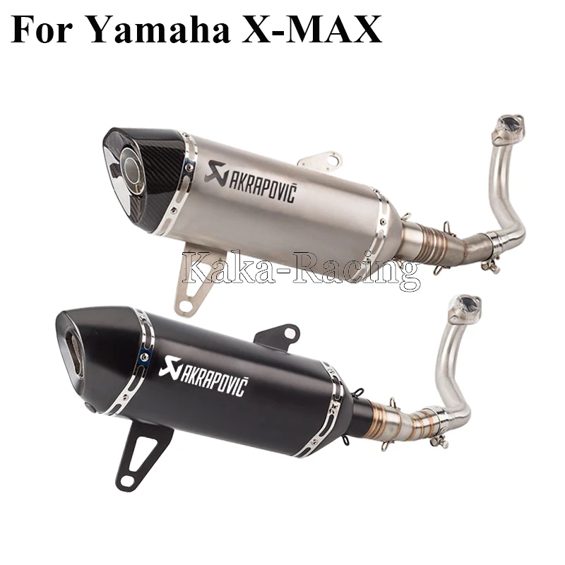 

X-max 300 250 Full system Slip-On Akrapovic Carbon Fiber Exhaust Muffler Pipe For Yamaha XMAX 250 300 2017 2018 with DB killer