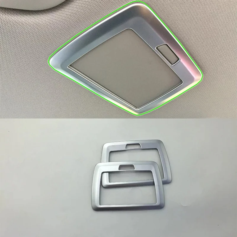 

Car Accessories Interior Decoration ABS Rear Seat Makeup Mirror Frame Cover Trim For BMW 3 Series 2017 Car Styling