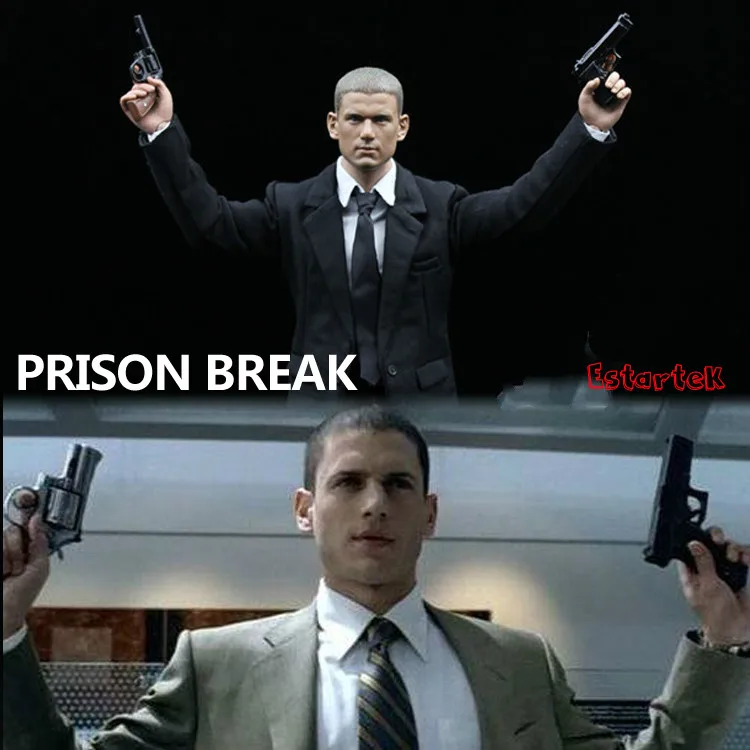 

[ESTARTEK] 1/6 Prison Break RESURRECTION Michael Caulfield Wentworth Miller 12" Collectible Action Figure DIY
