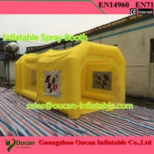 6 м надувная аэрозольная камера надувная покрасочная палатка надувная покрасочный бокс для авто на продажу
