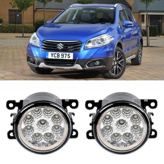 Car Styling For Suzuki SX4 S Cross 2013 2017 9 Pieces Leds Fog Lights