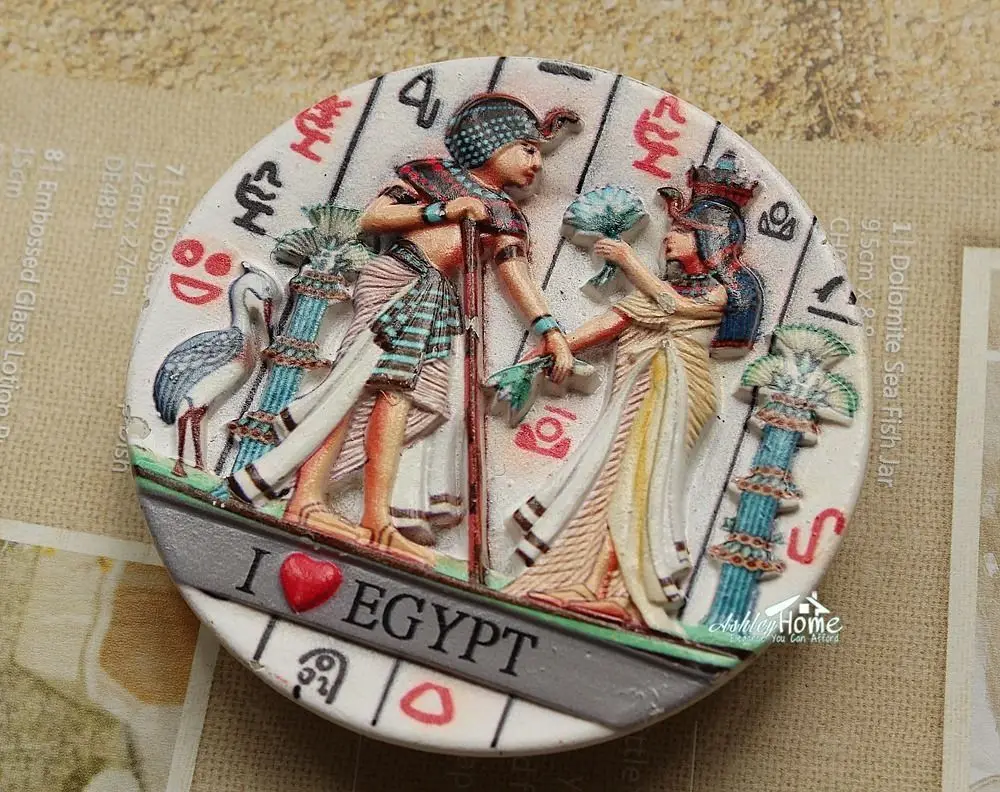 

Egyptian Murals in Cairo, Egypt Tourist Travel Souvenir 3D Resin Decorative Fridge Magnet Craft GIFT IDEA