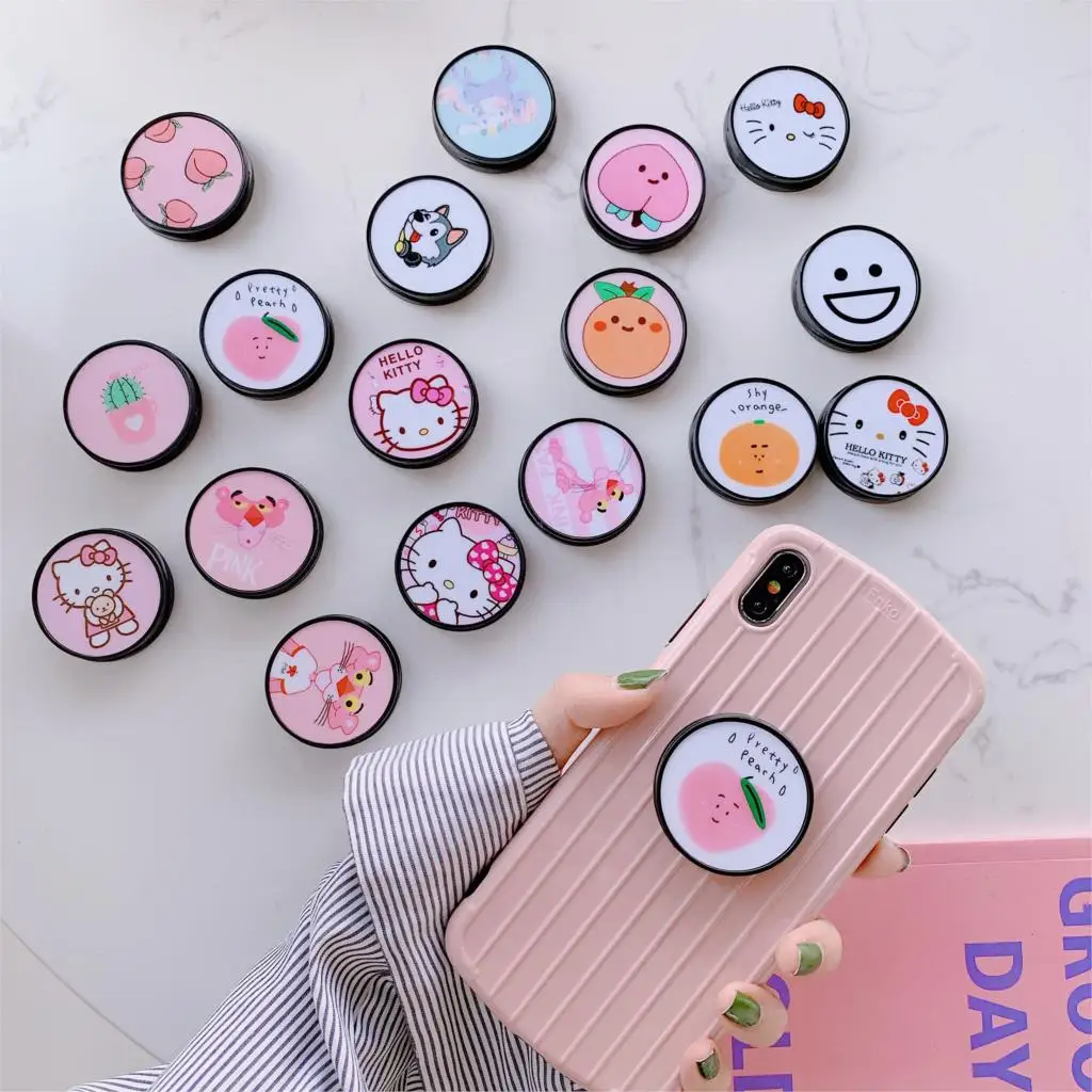 Милый аниме hello kitty Розовая пантера собака кактус улыбка персик Универсальный