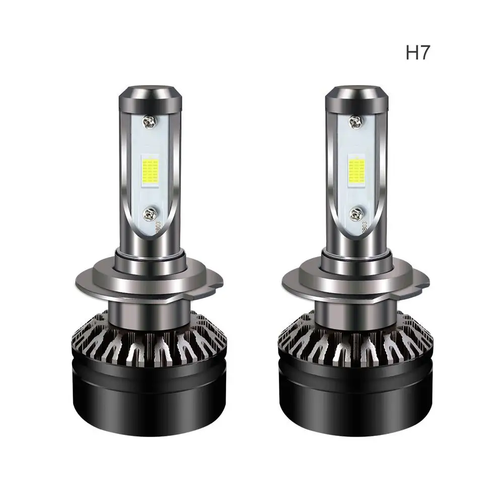 

BEESCLOVER LED Car Headlight Bulbs- H7 Fitting 5000 Lumen Each 6000k White Light Waterproof Aluminum Body 360-Degree Light