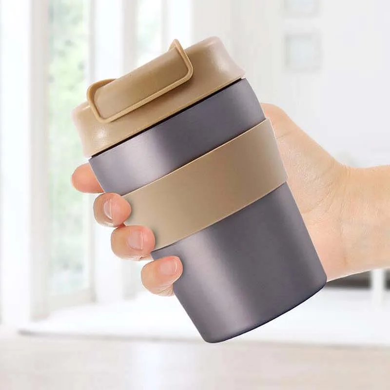 

HOT SALE 280Ml Travel Vacuum Cup Stainless Steel Bottle Thermo Cup Insulated Tumbler Tea Coffee Mugs