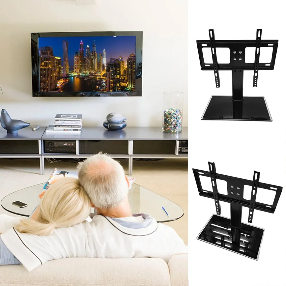 26 32 inch Adjustable Movable Folding Universal TV Stand Pedestal Base