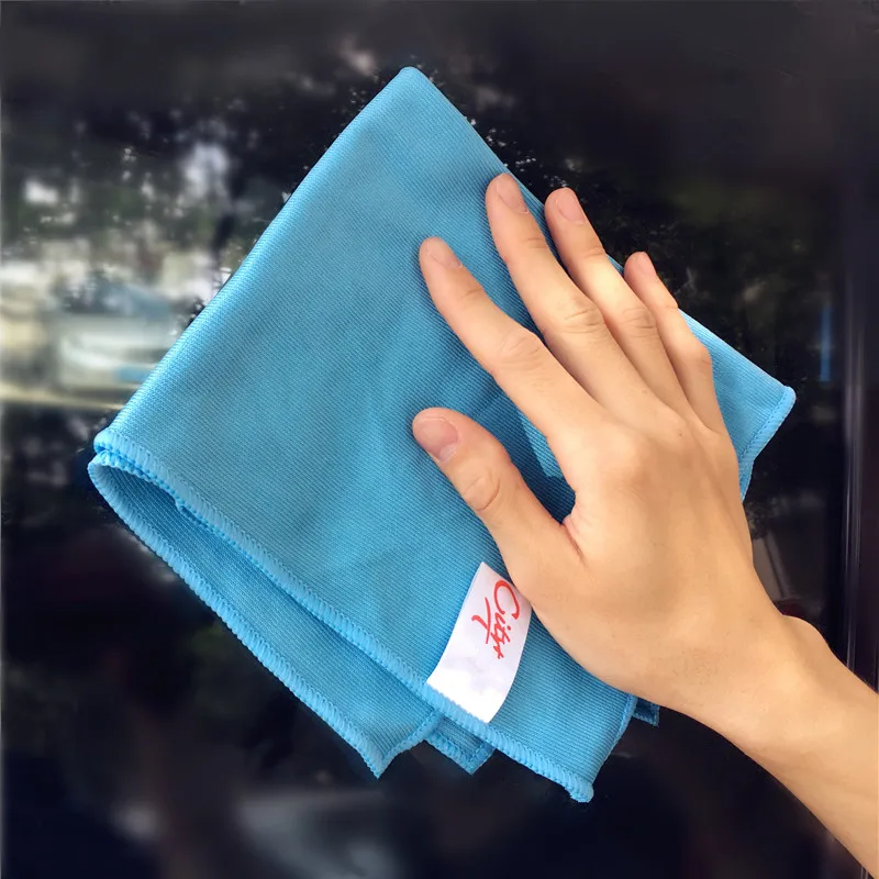 40cmx30cm Car Care Windshield Cleaning Towel Microfiber Glass Cloth For