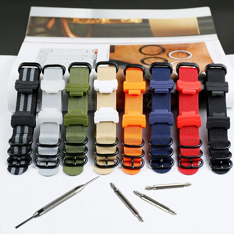 Ремешок нейлоновый для Casio G SHOCK GA100 GA400DW5600M5610DW6900 BABY BA110 120|Ремешки часов| |