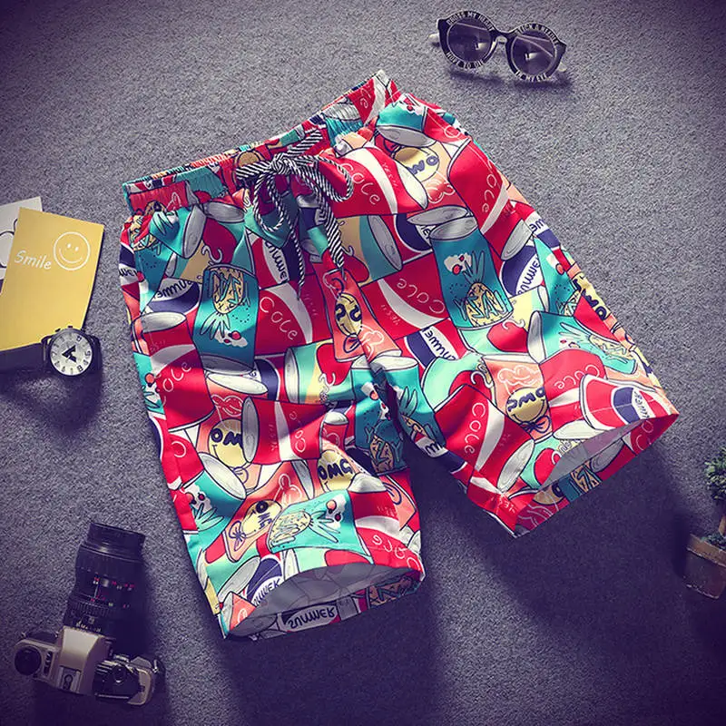 2019 Men's beach shorts personality printing summer thin section breathable comfort casual men's shorts large size M-4XL 2019 Men's beach shorts personality printing summer thin section breathable comfort casual men's shorts large size M-4XL