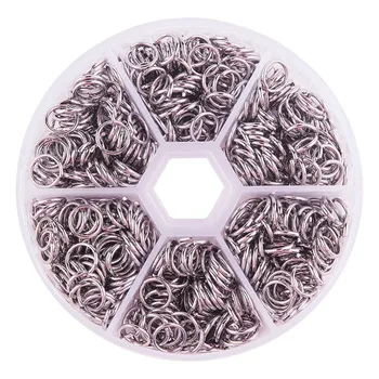 

Pandahall Elite Jewelry Findings 304 Stainless Steel Closed But not Soldered Jump Rings, Stainless Steel Color, 8x1mm