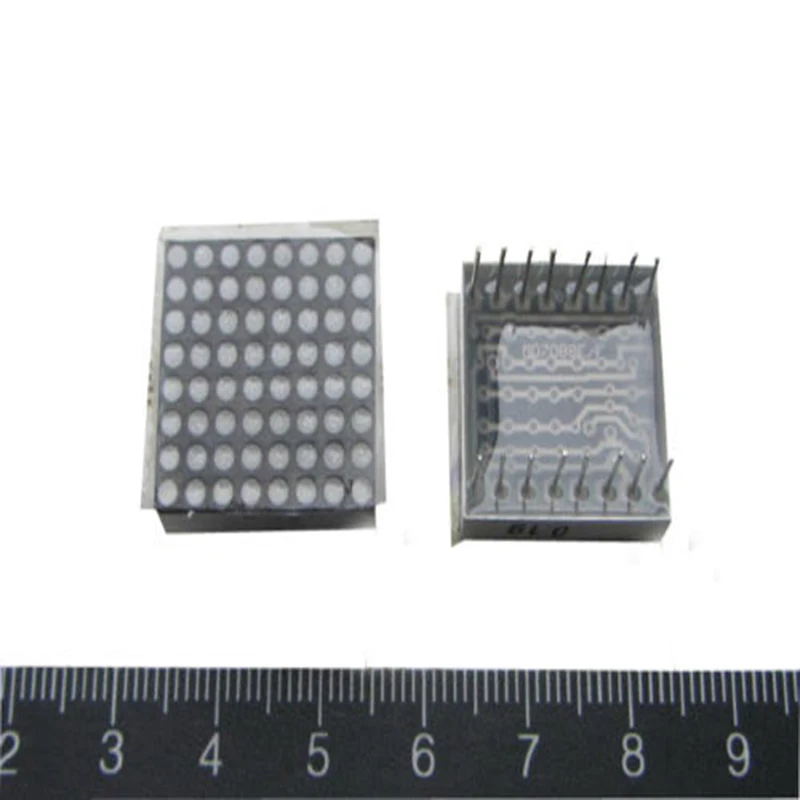 

2Pcs 8x8 Dot Matrix LED Display 1.9mm Red 20mmx20mmx1.9mm Red 16Pin hym in Selling and Cheap