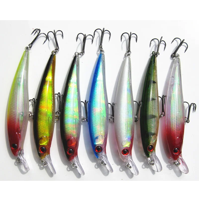 Saltwater Fishing Lure Minnow Bait Artificial Hard Lures Laser Bass