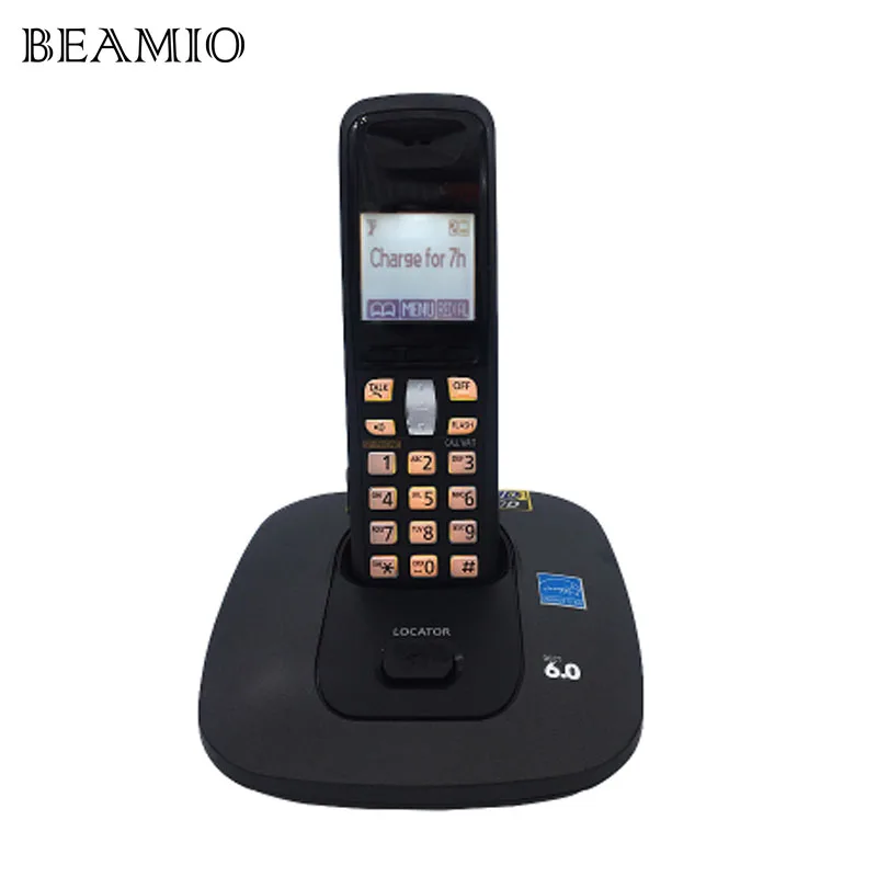 

KX-TG6411T Digital Cordless Wireless Fixed Telephone With Call ID Key Backlit Alarm Clock For Office Home Bussiness