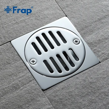 

Frap Design Good Quality Bathroom Modern Copper Floor Drain Toilet Water Anti-Odor Floor Drain Waste Grate Square Drain Y38097