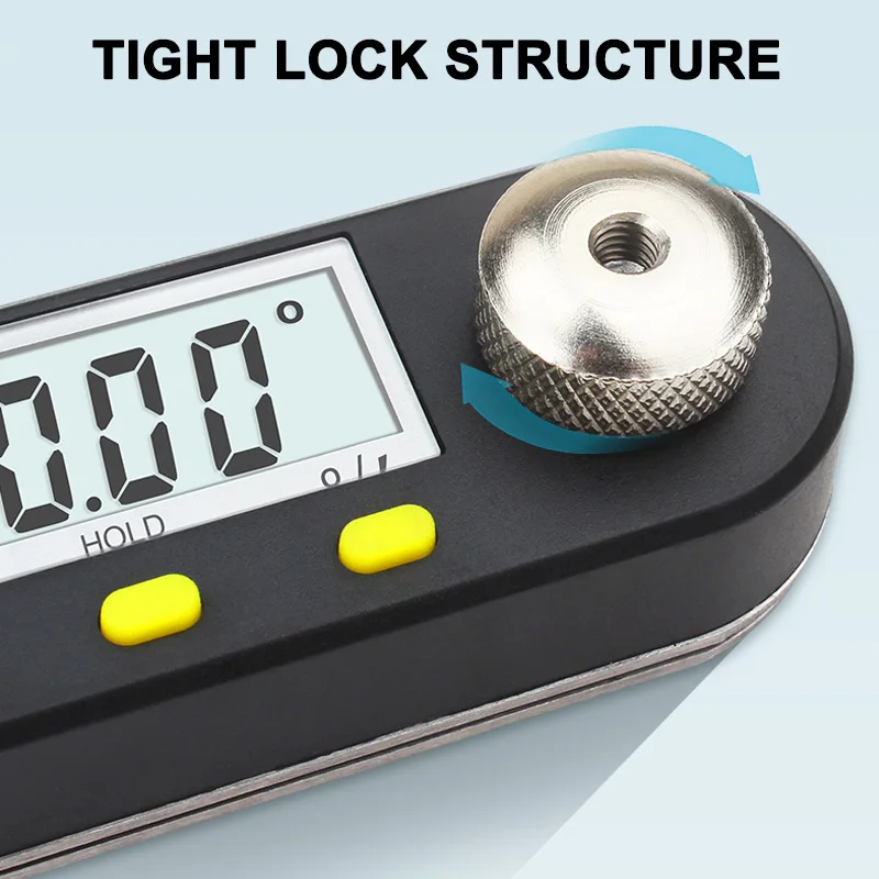  Hot 2 In 1 360 Degree Digital Angle Finder Meter Ruler Gauge Protractor for Woodworking Constructio