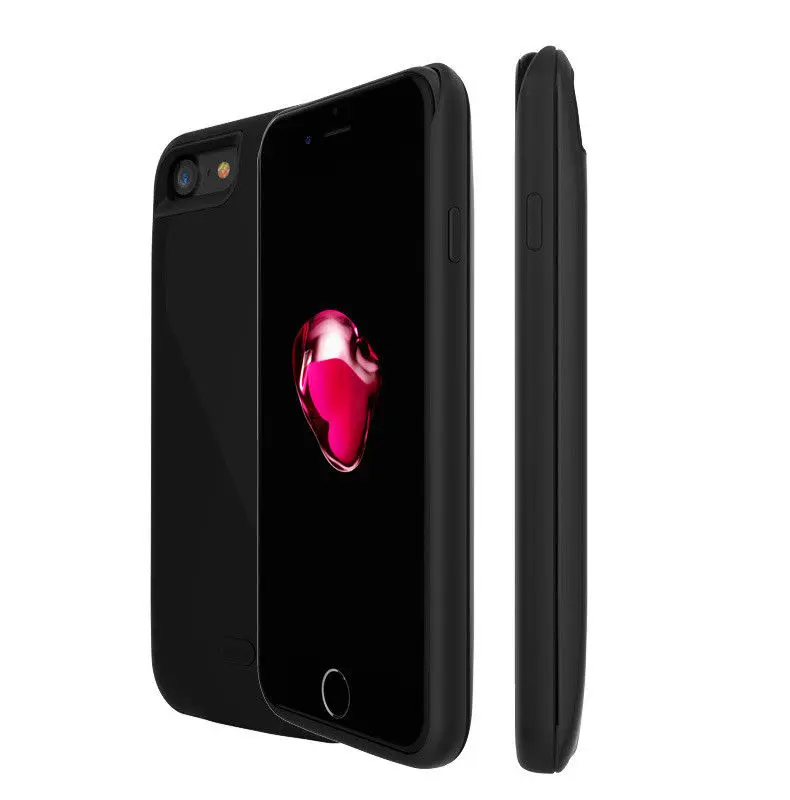 Чехол для iPhone 7/8, 5200 мА/ч, портативное Внешнее зарядное устройство, чехол для iPhone 7 8, запасное зарядное устройство - Цвет: Black For 7 8