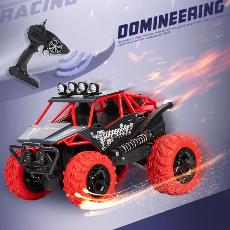 

Cool remote control car 2.4GHZ overclocking remote control off-road vehicle dancing car children's electronic outdoor toys gifts