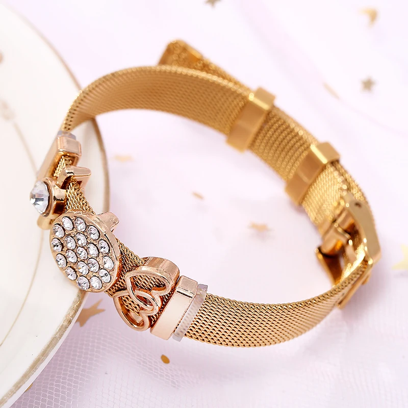 TOGORY очаровательные ювелирные изделия серебряного цвета из нержавеющей стали