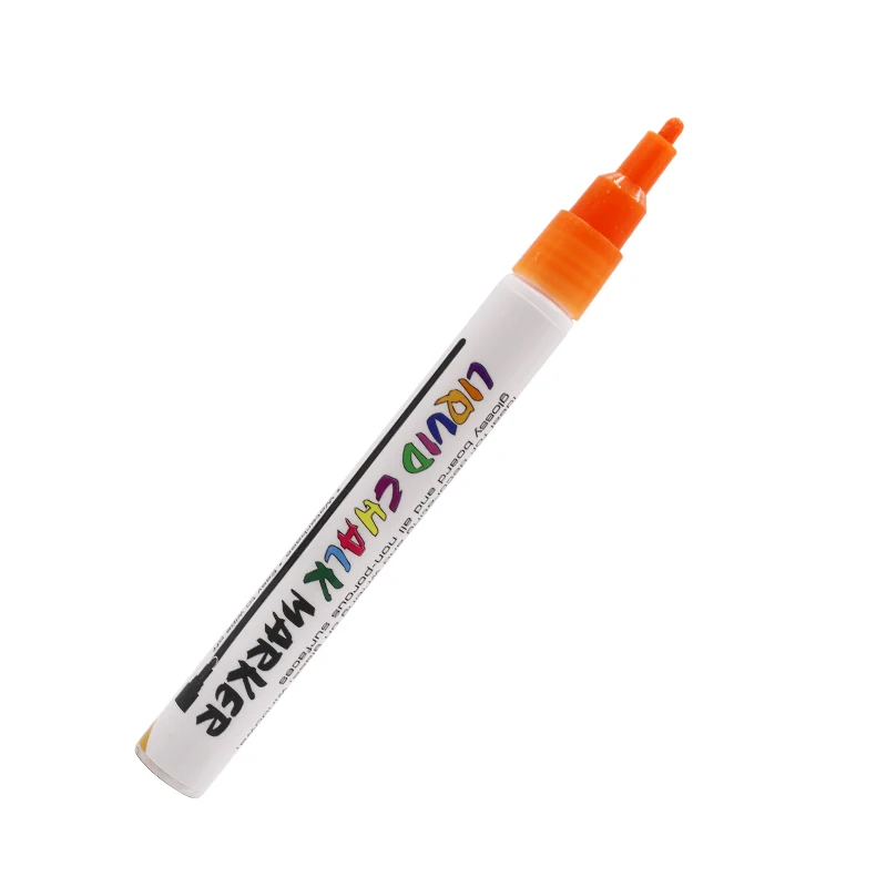 3 мм/6 мм беспыльный нетоксичный жидкий маркер для мокрого стирания мела на водной основе - Цвет: 3mm orange