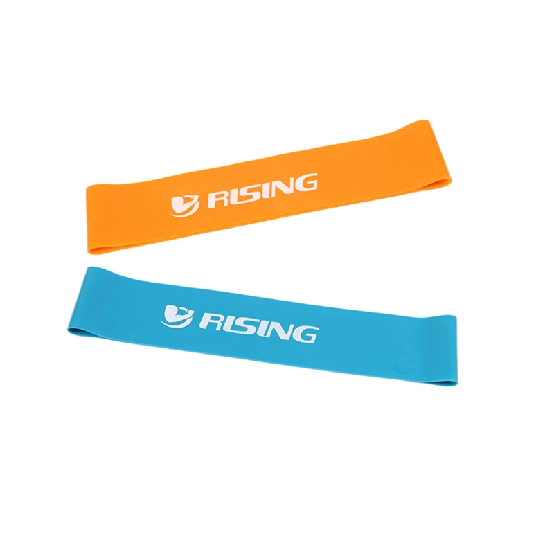 

orange and blue combination latex resistance bands workout exercise pilates yoga bands loop wrist ankle elastic belt energy